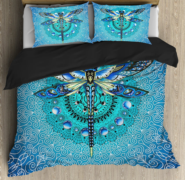 Blue Mandala Dragonfly Bedding Set DD10072003