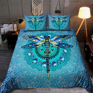 Blue Mandala Dragonfly Bedding Set DD10072003