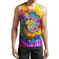 Tie Dye Hippie Cat Hoodie For Men And Women JJW08102001