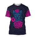 Shpynx & Flower tattoos 3D All Over Printed shirt & short for men and women PL