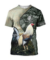 Love Rooster Camo All 3D Over Printed Unisex Hoodie ML