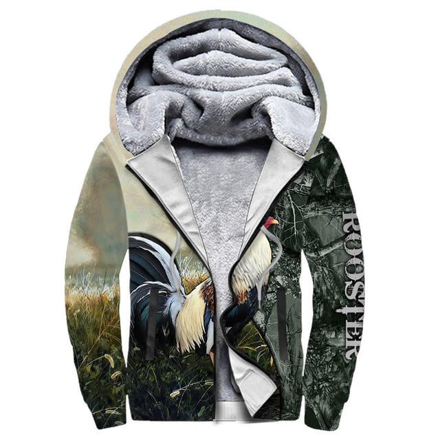 Love Rooster Camo All 3D Over Printed Unisex Hoodie ML