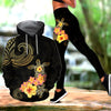 Polynesian Tattoo Turtle Hibiscus Frangipani Hoodie and Legging ML