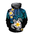 Amazing Polynesian Tattoo Deep Sea Turtle Hoodie-ML