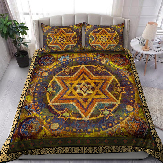 Six Pointed Wicca Art Bedding Set Pi081004S2