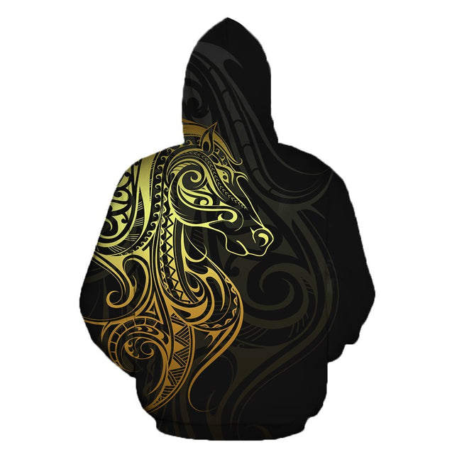 Amazing Polynesian Horse Tattoo Hoodie and Legging ML