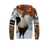 Rooster King Camo II All Over Printed Unisex Deluxe Hoodie ML