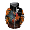 Rooster King Camo III All Over Printed Unisex Deluxe Hoodie ML