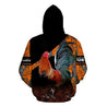 Rooster King Camo III All Over Printed Unisex Deluxe Hoodie ML