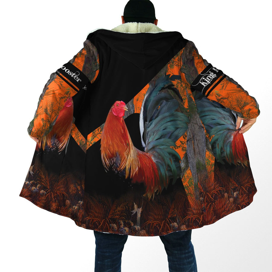Rooster King Camo III All Over Printed Unisex Deluxe Hoodie ML