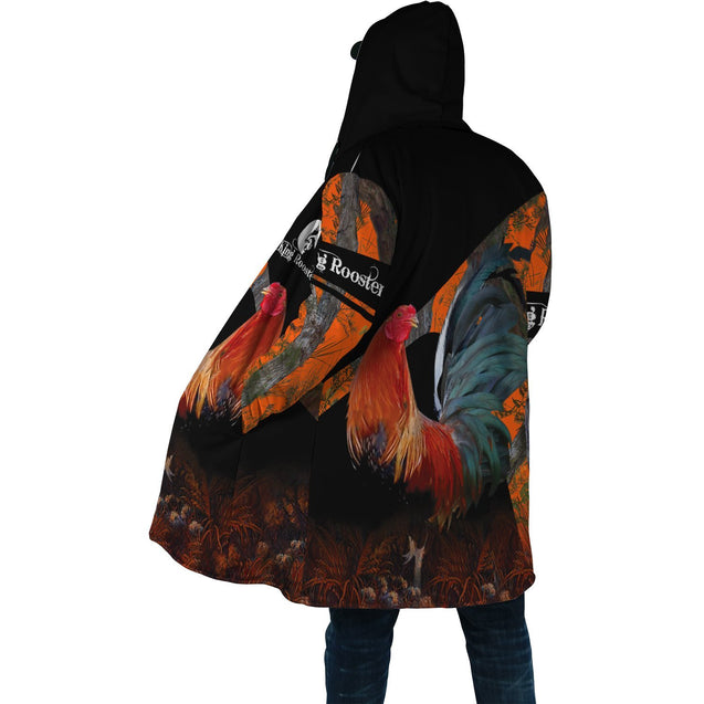 Rooster King Camo III All Over Printed Unisex Deluxe Hoodie ML