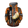 Rooster King Camo All Over Printed Unisex Deluxe Hoodie ML