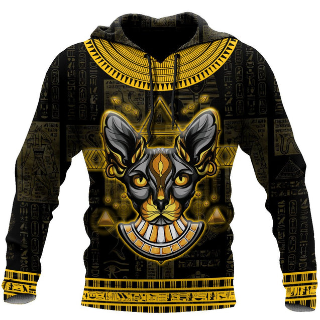 Egyptian sphynx cat 3D All Over Printed shirt & short for men and women PL