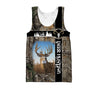 Deer Hunting Camo II Over Printed Unisex Deluxe Hoodie ML