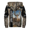 Deer Hunting Camo II Over Printed Unisex Deluxe Hoodie ML