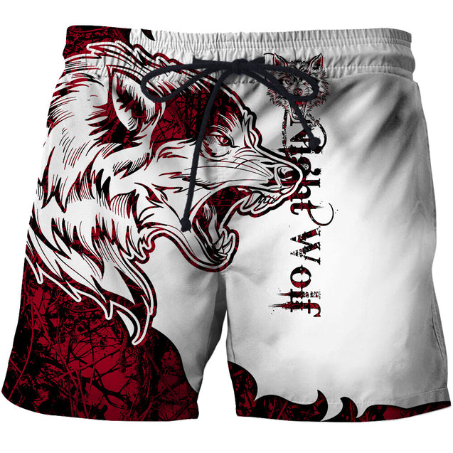 Night Wolf 3D Over Printed Shirt for Men and Women