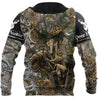 Bow Hunting Camo Over Printed Unisex Deluxe Hoodie ML