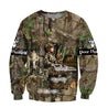 Boy Hunting Camo Over Printed Unisex Deluxe Hoodie ML