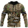 Boy Hunting Camo Over Printed Unisex Deluxe Hoodie ML