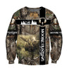 Moose Hunting II Camo Over Printed Unisex Deluxe Hoodie ML