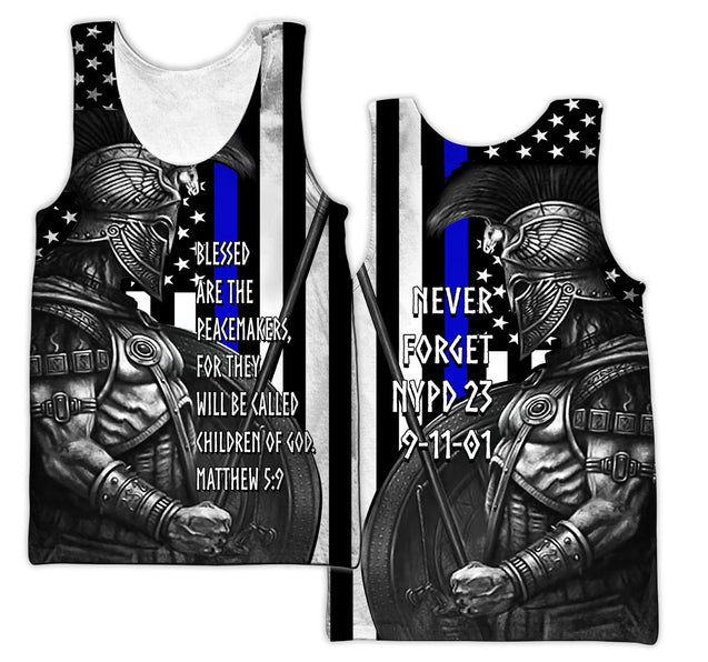 NYPD never forget our fallen brothers 3D All Over Printed shirt & short for men and women PL