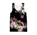 Cat & Butterfly Flower 3D All Over Printed shirt & short for men and women PL