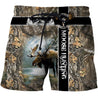 Moose Hunting Camo Over Printed Unisex Deluxe Hoodie ML