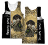 Duck Hunting Camo Over Printed Unisex Deluxe Hoodie ML