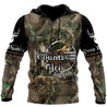 Country Girl Hunting Camo Over Printed Unisex Deluxe Hoodie ML