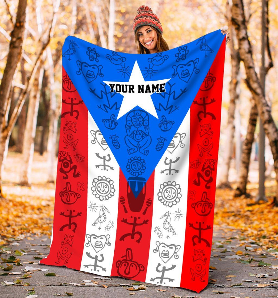 Customize Name Puerto Rico Lover Blanket NDD10132002