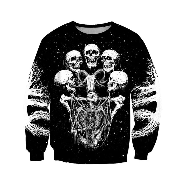 Dark Art Satanic Skull Hoodie For Men And Women JJWST13102002