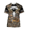 Deer III Hunting Camo Over Printed Unisex Deluxe Hoodie ML