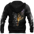 Wolf Never Quit 3D All Over Printed Unisex Deluxe Hoodie ML