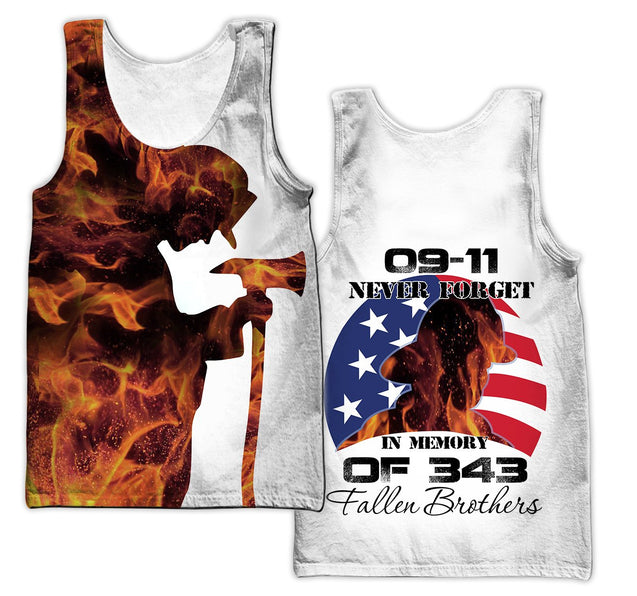 Firefighter never forget our fallen brothers 3D All Over Printed for men and women PL