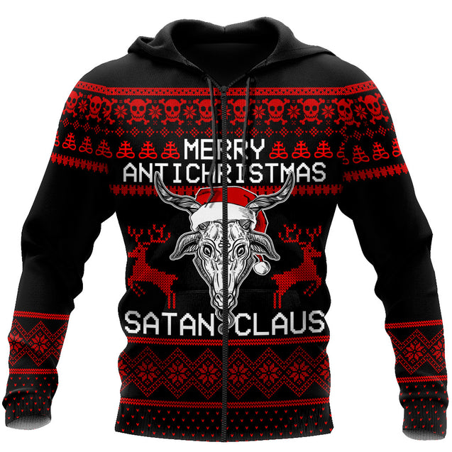 Satanic Claus Hoodie For Men And Women JJWST15102001