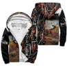 Deer Hunting V Camo Over Printed Unisex Deluxe Hoodie ML