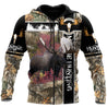 Moose Hunting VI Camo Over Printed Unisex Deluxe Hoodie ML