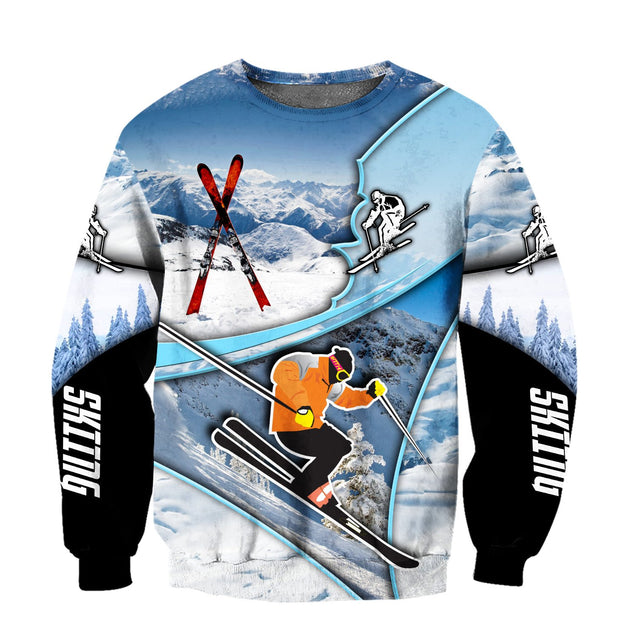 Skiing 3D All Over Printed shirt & short for men and women PL