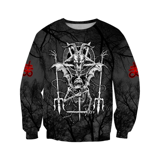 Skull Satanic Hoodie For Men And Women JJW16102004ST