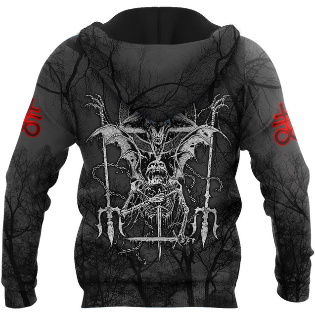 Skull Satanic Hoodie For Men And Women JJW16102004ST