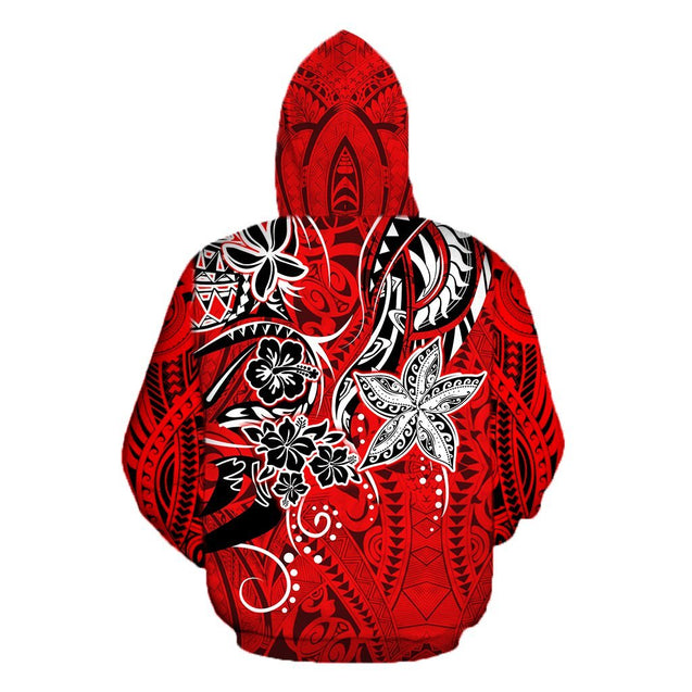 Amazing Polynesian Tribal Pattern Unisex Hoodie ML