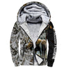 Moose Hunting VII Camo Over Printed Unisex Deluxe Hoodie ML