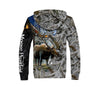 Moose Hunting VII Camo Over Printed Unisex Deluxe Hoodie ML