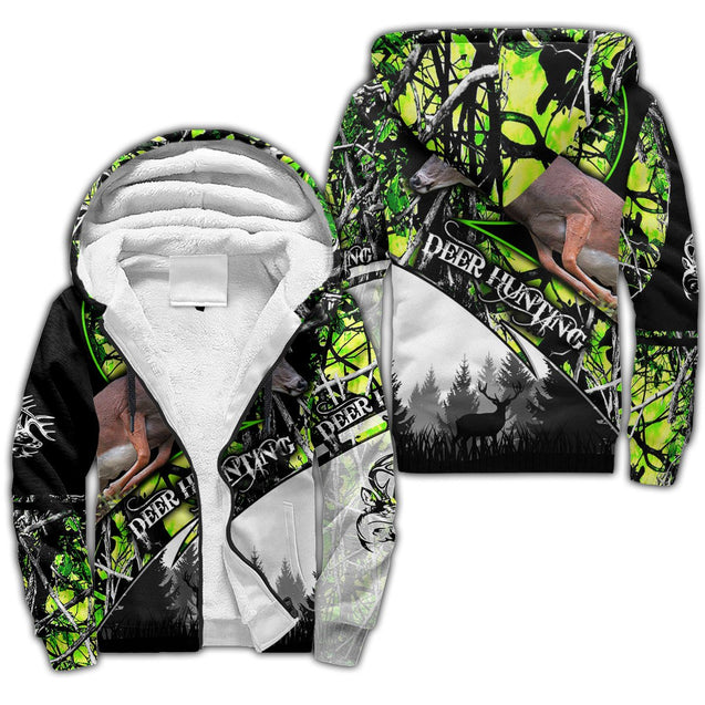 Deer Hunting Camo VIII Over Printed Unisex Deluxe Shirts ML