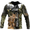 Coyote Hunting Camo Over Printed Unisex Deluxe Hoodie ML