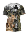 Coyote Hunting Camo Over Printed Unisex Deluxe Hoodie ML