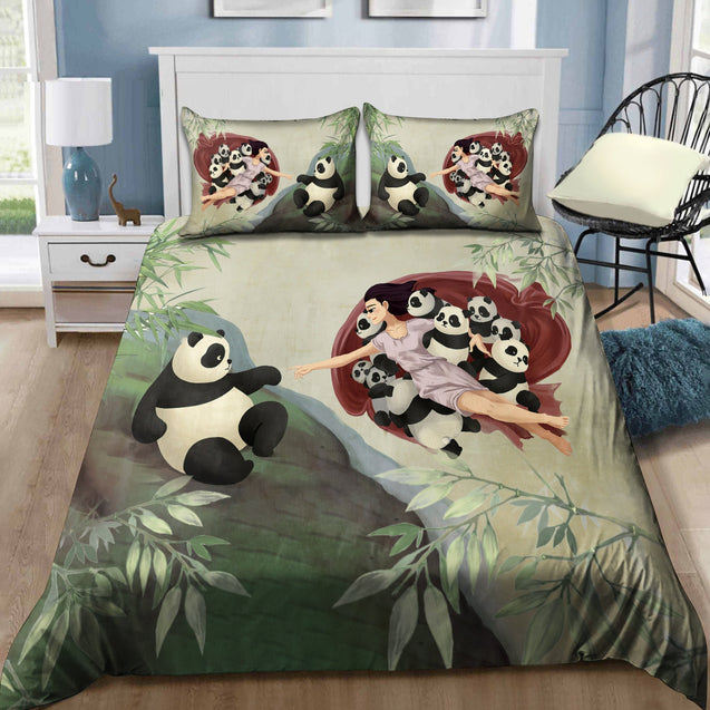 Cute Pandas Art Bedding Set NTN1019202ST