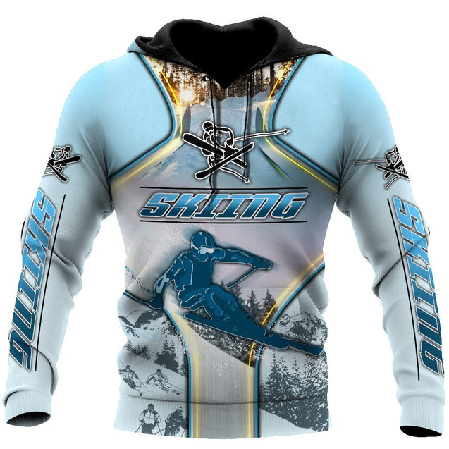 Skiing 3D All Over Printed shirt & short for men and women PL