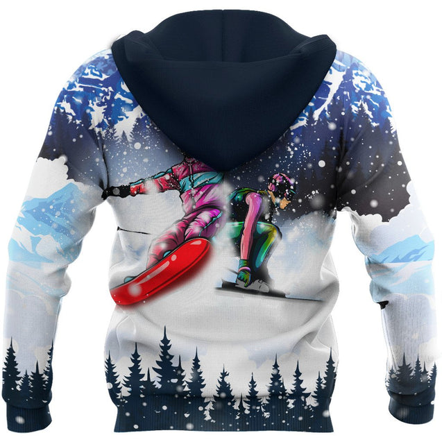 Snowboarding 3D All Over Printed shirt & short for men and women PL