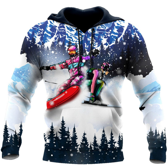 Snowboarding 3D All Over Printed shirt & short for men and women PL